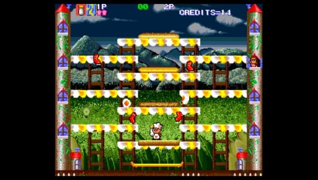 Retro Classix: Super BurgerTime Gameplay Screenshot