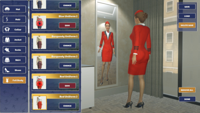 Cabin Crew Life Simulator Gameplay Screenshot