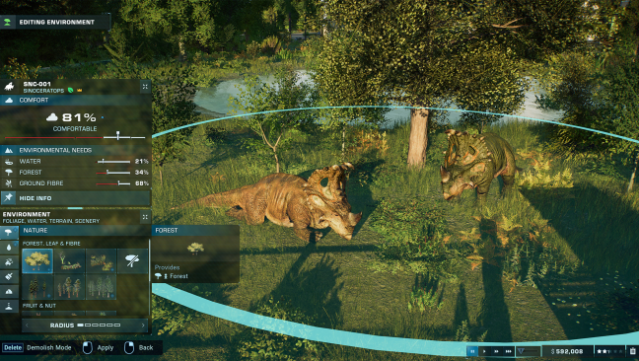 Jurassic World Evolution Gameplay Screenshot