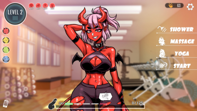 Lewd Gym Gameplay Screenshot